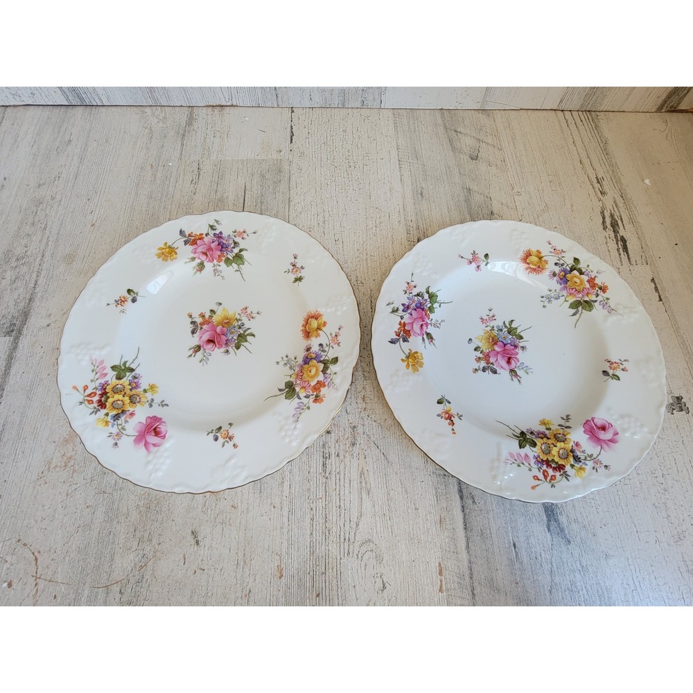 Royal crown Derby Posey flower vine pattern plate kitchen vintage set home